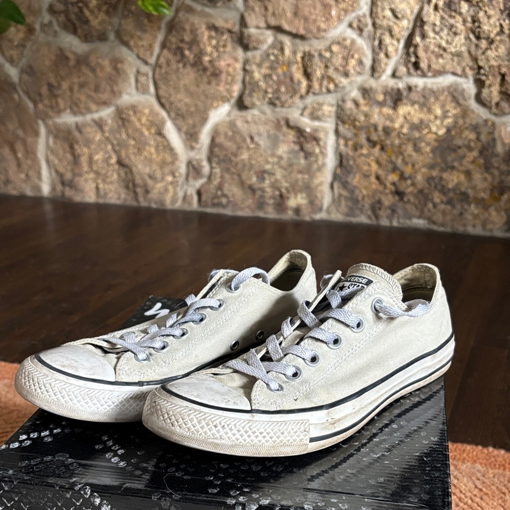 Converse Beige Low-Top Sneakers